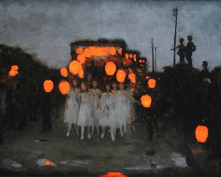 The Lantern Parade c.1918 von Thomas Cooper Gotch