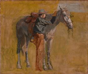 Cowboy: Study for ‘Cowboys in the Badlands' 1887