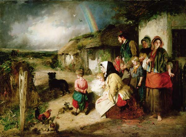 The First Break in the Family von Thomas Faed