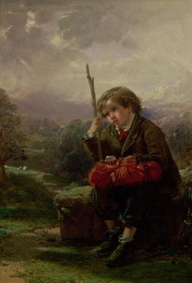 A Rest by the Way (oil on canvas) von Thomas Faed