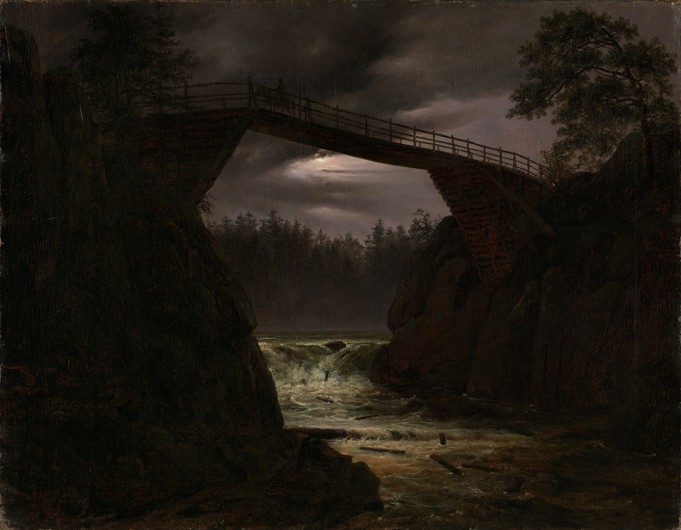 Die Brücke außerhalb von Arendal von Thomas Fearnley