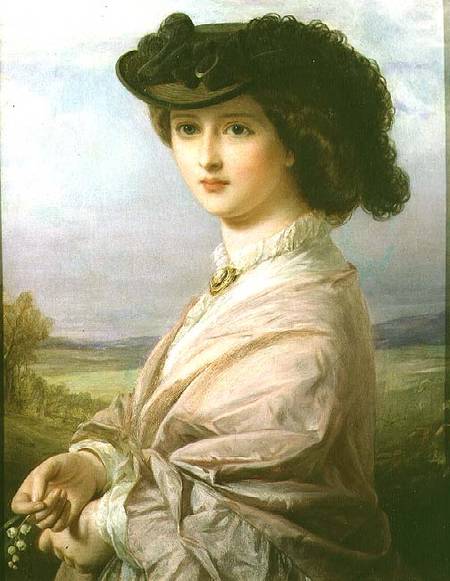 A Lady in a Landscape von Thomas-Francis Dicksee