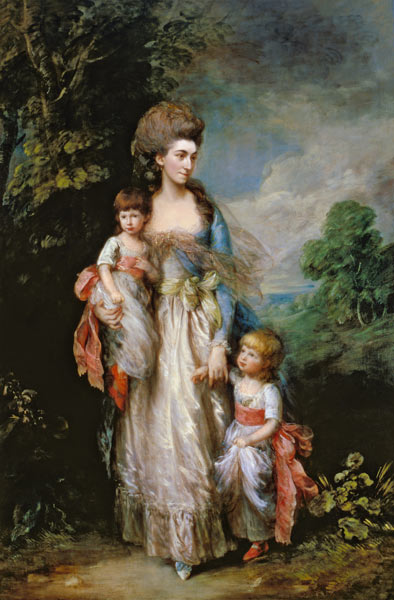 Mrs. Moody and two of her children von Thomas Gainsborough