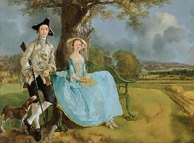 Mr and Mrs Andrews Detail c.1748-9