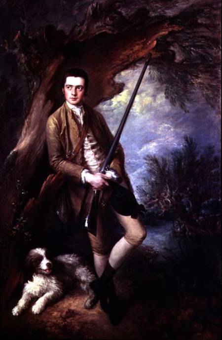 William Poyntz of Midgham and his Dog Amber von Thomas Gainsborough