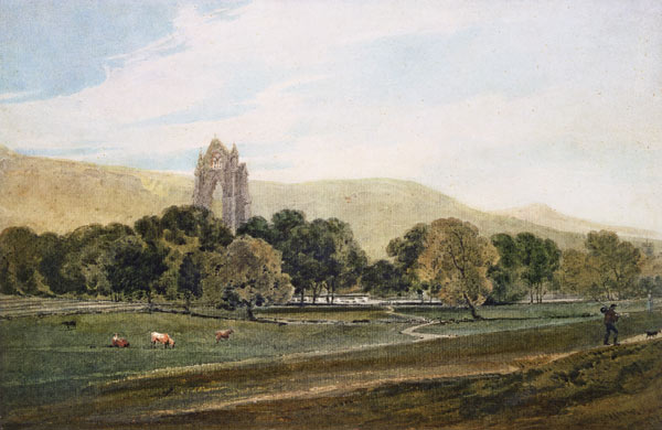 Guisborough Priory (pencil and w/c on paper) von Thomas Girtin