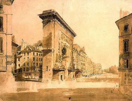Porte St Denis, Paris von Thomas Girtin