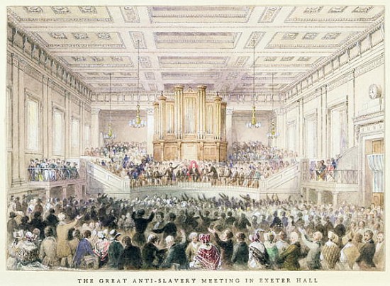 The Great Anti-Slavery Meeting of at Exeter Hall von Thomas Hosmer Shepherd