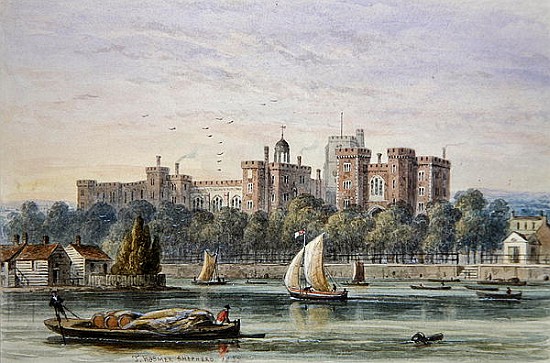 View of Lambeth Palace from the Thames von Thomas Hosmer Shepherd