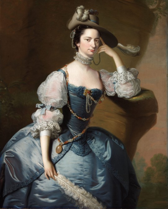Porträt von Margaret, Lady Oxenden von Thomas Hudson
