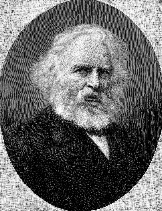 Porträt des Lyrikers Henry Wadsworth Longfellow (1807-1882) von Thomas Johnson