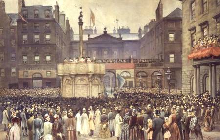 The Presentation of the Restored Market Cross, Edinburgh, to the Magistrates Council by the Right Ho von Thomas L. Sawers