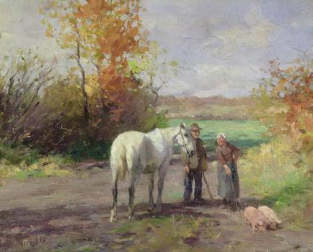 Encounter on the Way to the Field von Thomas Ludwig Herbst