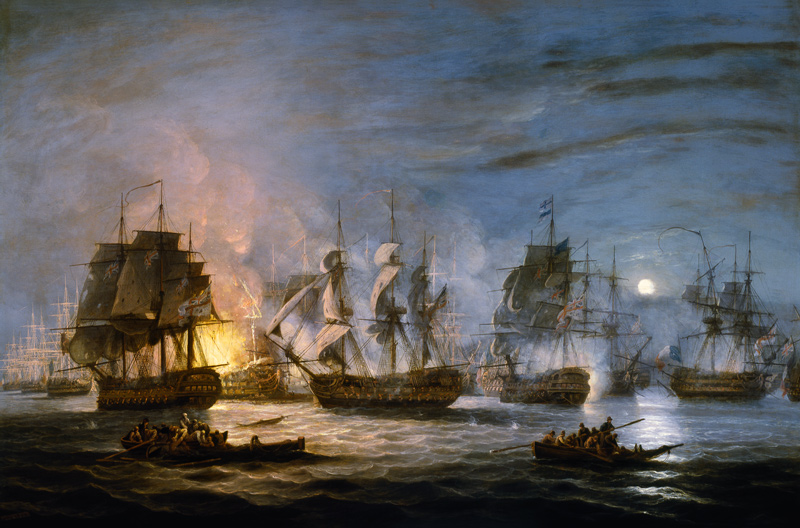 Seeschlacht bei Abukir von Thomas Luny