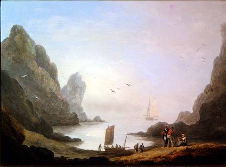 A Secluded Cove von Thomas Luny