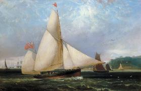 The 12th Duke of Norfolk's Yacht 'Arundel' (oil on canvas) 19th