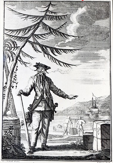 Captain Teach, commonly called Blackbeard, c.1734 von Thomas Nicholls