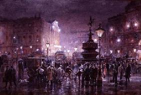 Piccadilly Circus at Night 1911  and
