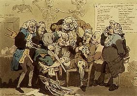 Die Amputation von Thomas Rowlandson