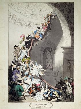Die Treppe zur Ausstellung 1811