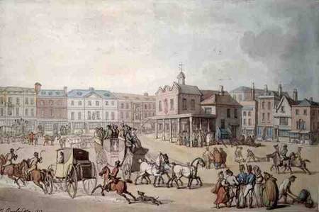 The Market Place, Kingston-upon-Thames von Thomas Rowlandson
