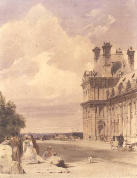 View near the Pont Royal, with the Pavillon de Flore, Tuileries von Thomas Shotter Boys