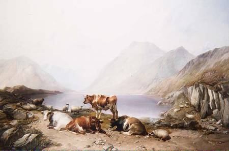 A Halt on the Drove, Loch Etive von Thomas Sidney Cooper