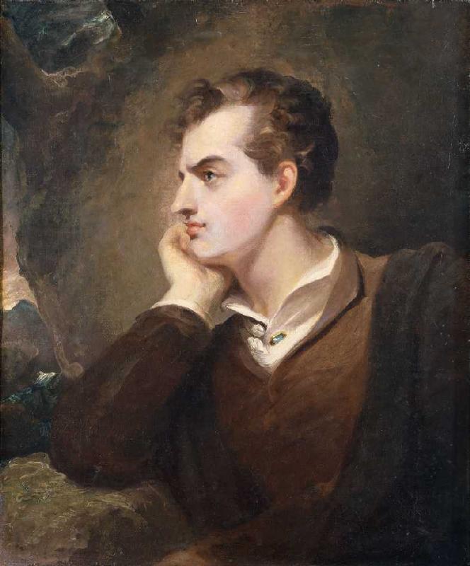 Lord Byron (nach dem Gemälde von Richard Westall). von Thomas Sully