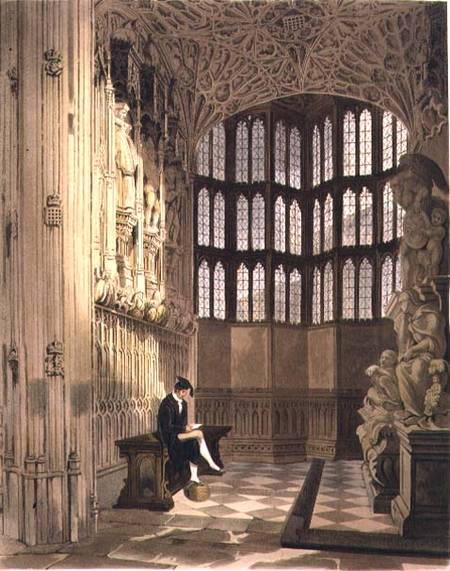 Henry the Seventh Chapel, plate R from 'Westminster Abbey' von Thomas Uwins