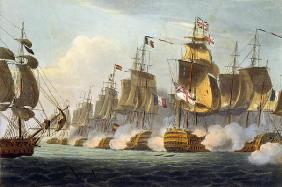 Battle of Trafalgar, October 21st 1805, from 'The Naval Achievements of Great Britain' by James Jenk 1644