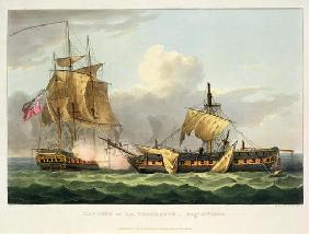 The Capture of La Vengeance, August 21st 1800, engraved by Thomas Sutherland for J. Jenkins's 'Naval 1608