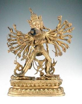 Kalacakra (gilt copper alloy & pigment)