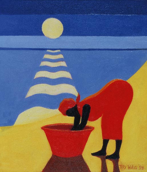 By the Sea Shore, 1998 (oil on canvas)  von Tilly  Willis