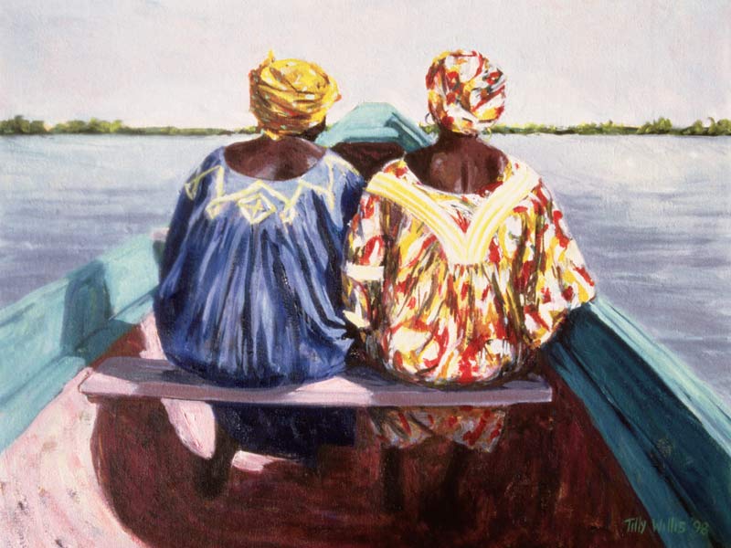 To the Island, 1998 (oil on canvas)  von Tilly  Willis