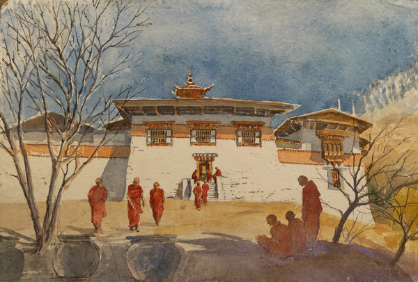 Simtokha Dzong von Tim  Scott Bolton
