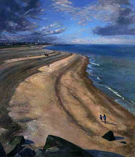 Serpentine Beach at Southwold (oil on canvas)  von Timothy  Easton