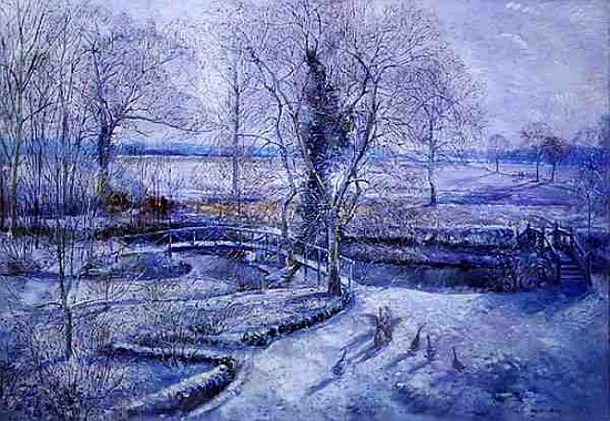 The Crossing Point, 1992-93 (oil on canvas)  von Timothy  Easton