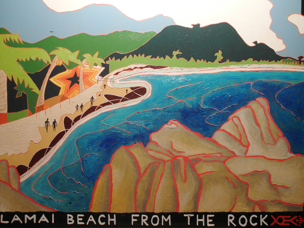 Lamai Beach from the rock von Timothy Nathan Joel