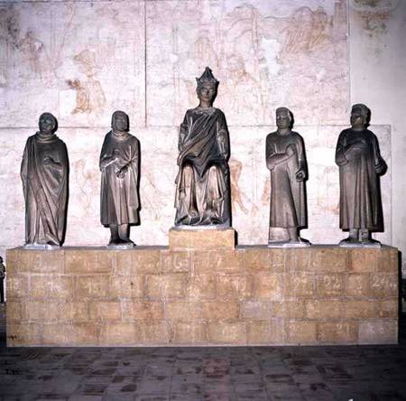 Statue of Henry VII (1274/5-1313), Holy Roman Emperor, with his Counsellors von Tino  di Camaino