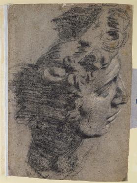 Studie nach dem Kopf von Michelangelos "Giuliano de Medici"