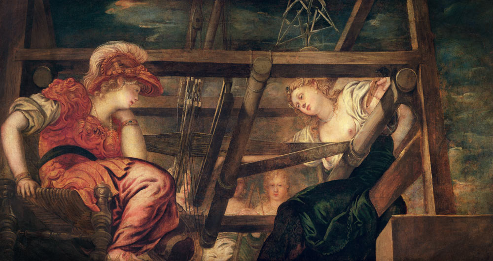 Athene and Arachne von Tintoretto (eigentl. Jacopo Robusti)