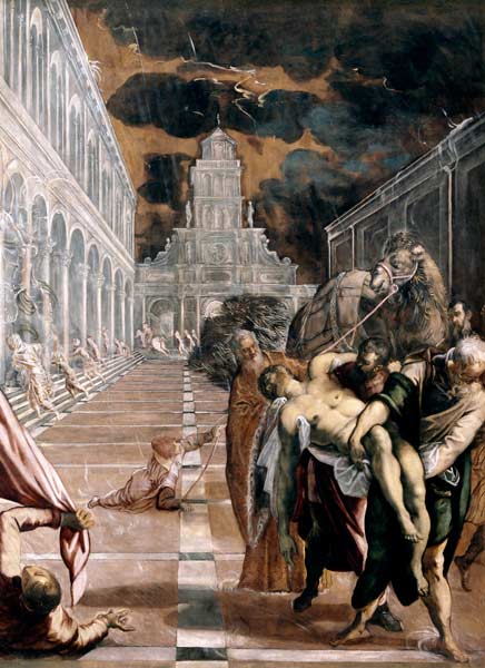 Bergung des Leichnams des heiligen Markus von Tintoretto (eigentl. Jacopo Robusti)