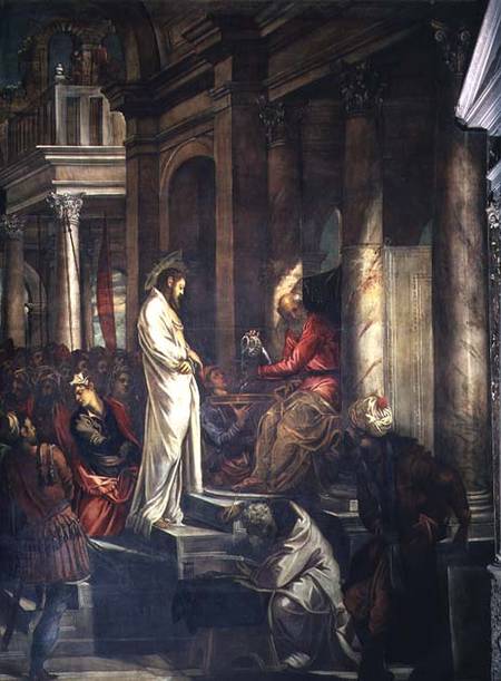Christ before Pilate von Tintoretto (eigentl. Jacopo Robusti)