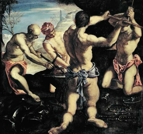 Vulcan's Forge von Tintoretto (eigentl. Jacopo Robusti)