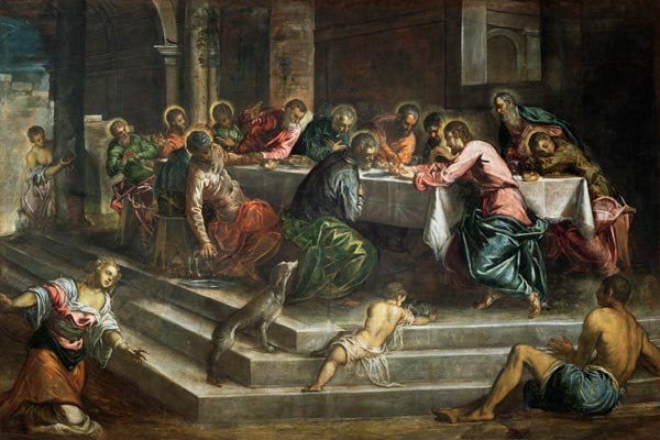 Last Supper von Tintoretto (eigentl. Jacopo Robusti)