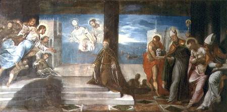 Doge Alvise Mocenigo (d.1577) presented to the Redeemer von Tintoretto (eigentl. Jacopo Robusti)