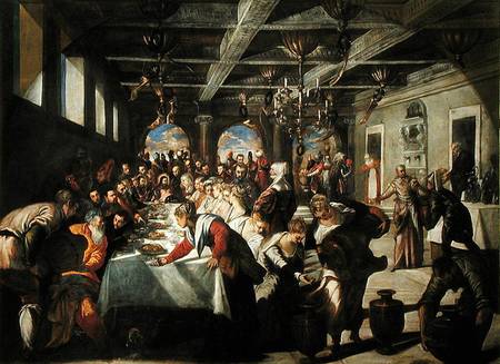 Marriage at Cana von Tintoretto (eigentl. Jacopo Robusti)
