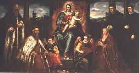 Doge Alvise Mocenigo and Family with Senator Loredama before the Madonna and Child c.1573