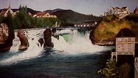 Der Rheinfall von Schaffhausen von Tivadar Kosztka Csontváry