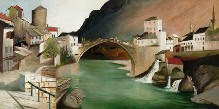 Römische Brücke in Mostar 1903